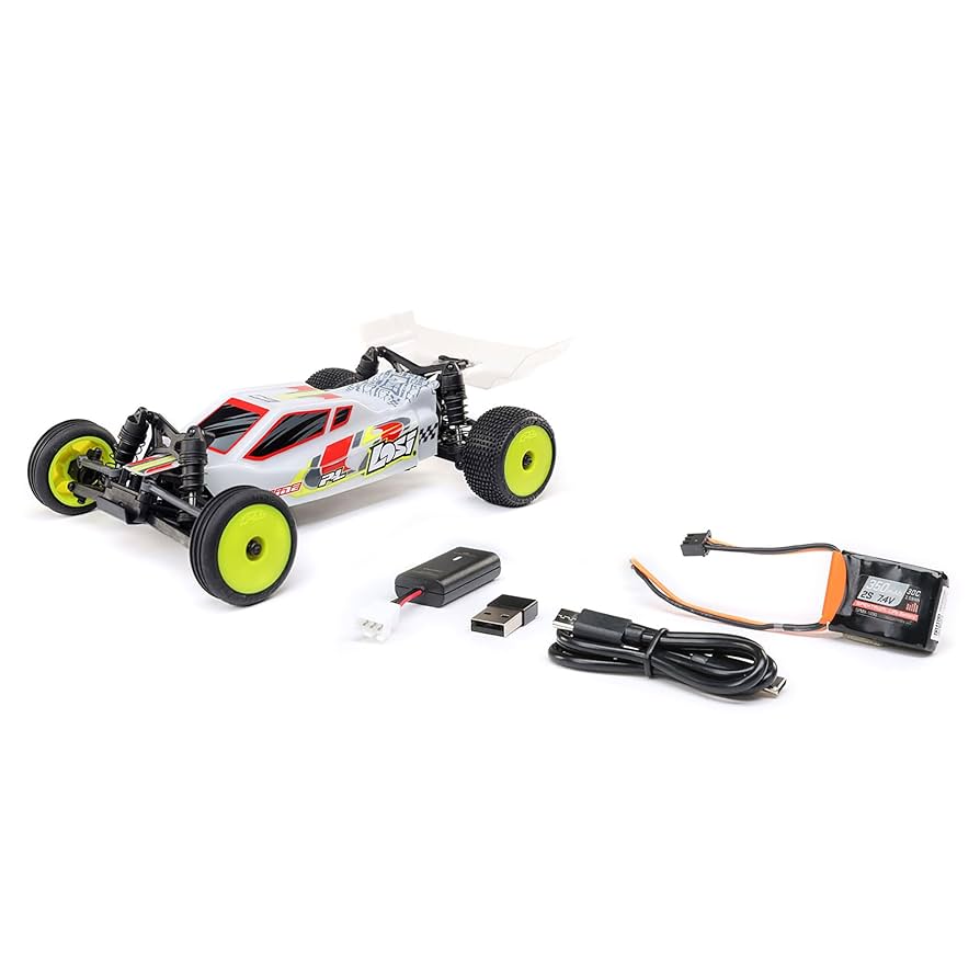 Amazon.com: Losi Micro-B 2 Wheel Drive Buggy White RTR